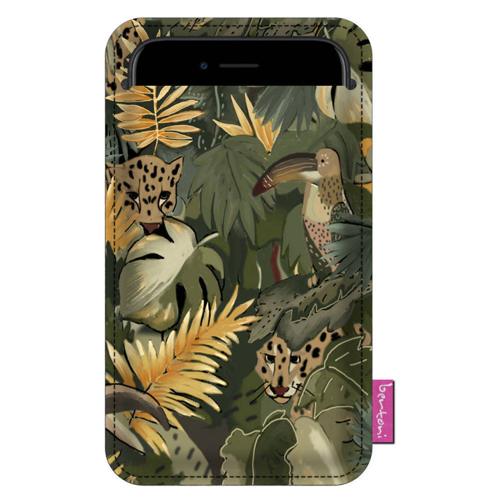 Bertoni Funda para Smartphone de Fieltro Ecológico (105x195 mm, Diseño Amazonia) EE0029