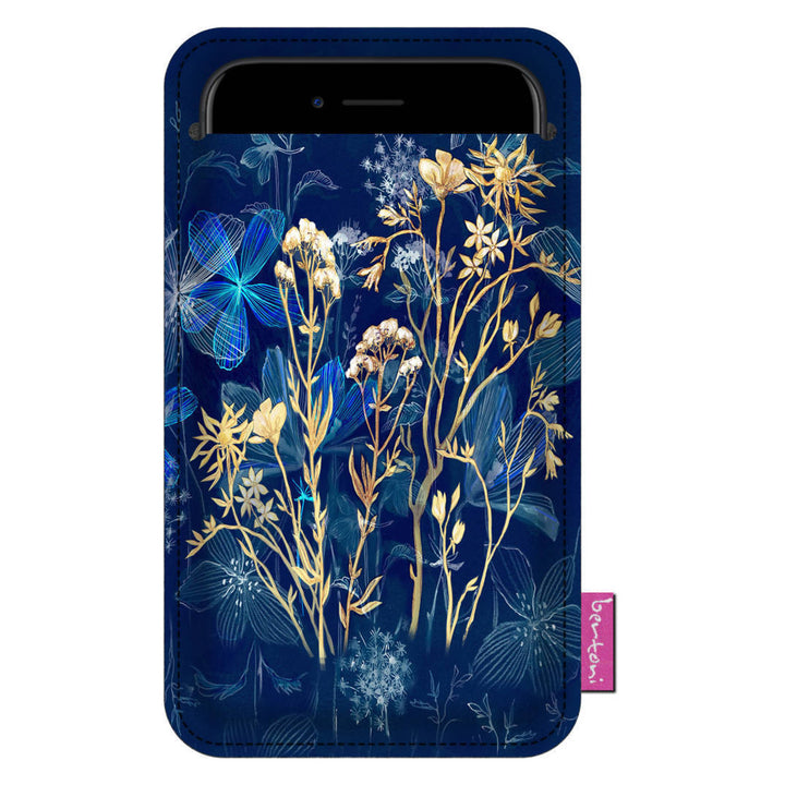 Bertoni Funda para Smartphone de Fieltro Ecológico (105x195 mm, Diseño Midnight) EE0030