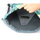 Bertoni Arco Design Bolsa Traseira Impressão em Cores, Mochila Impermeável, Estampa Preta, EE0037