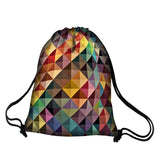 Bertoni Arco Design Bolsa Traseira Impressão em Cores, Mochila Impermeável, Impressão Jazz, EE0039