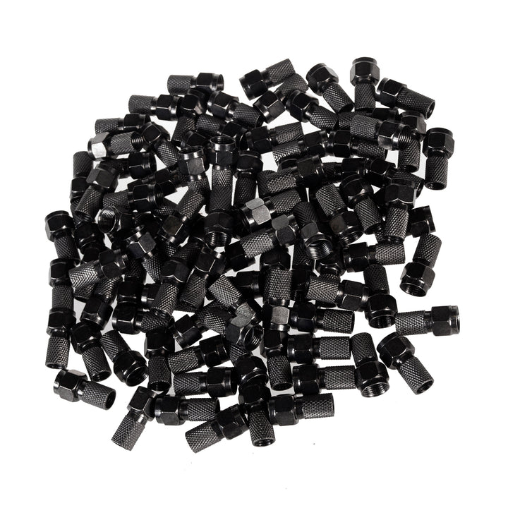 Conector Maclean MCTV-903 F para sistema de TV por satélite, RG5.9, RG6, 6,8 mm, níquel com junta, preto, 100 peças.