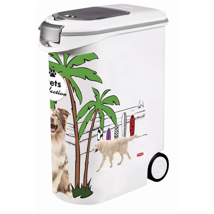 Curver PetLife Recipiente de Alimentos Recipiente de Ração para Animais de Estimação Cães Gatos 20 kg