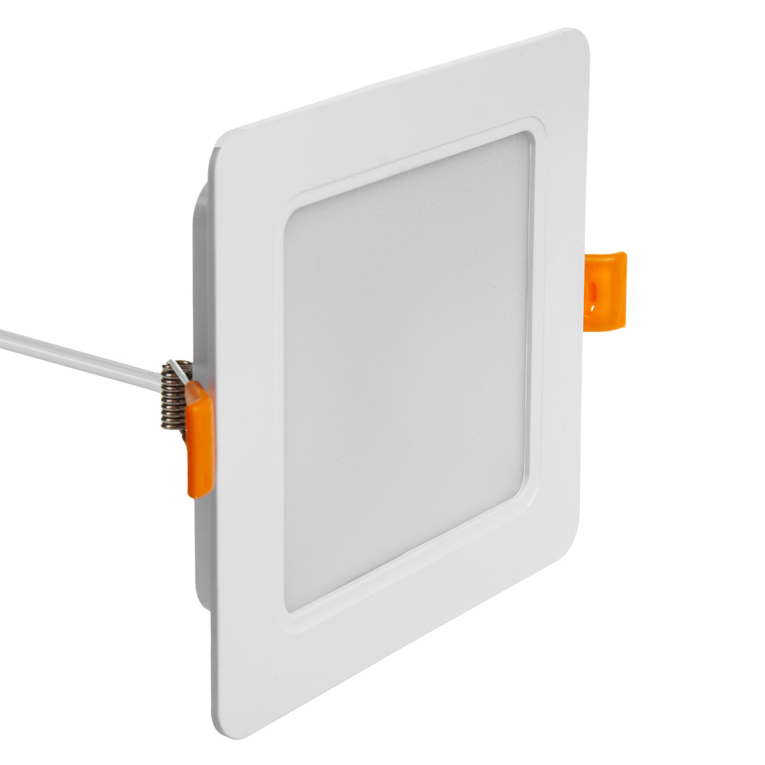 Painel de teto LED Maclean MCE373 S, montagem embutida fina, 9 W, branco neutro 4000 K, 120 x 120 x 26 mm, 900 lm