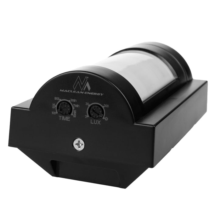 Detetor de movimento infravermelho PIR externo Maclean MCE385 B, imune a animais de estimação, máx. 1200 W, IP65