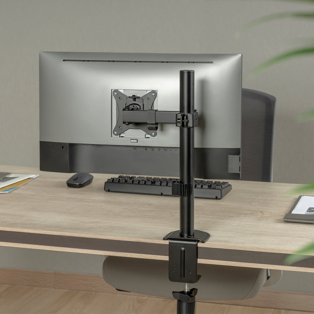 Suporte de secretária para monitor LCD Maclean MC-572N, braço único, VESA 75x75 e 100x100, 17-32", 9 kg