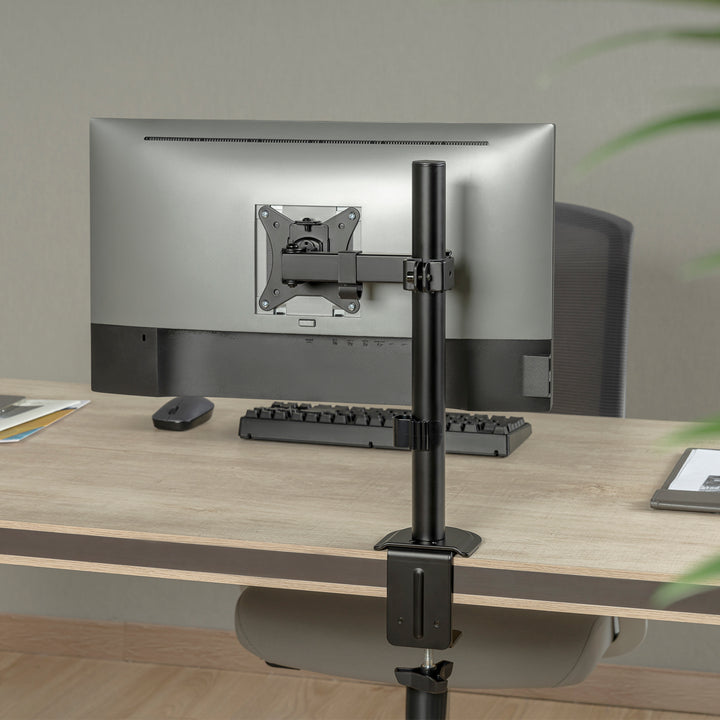 Suporte de secretária para monitor LCD Maclean MC-572N, braço único, VESA 75x75 e 100x100, 17-32", 9 kg