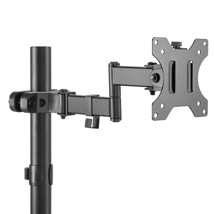 Suporte de monitor Maclean MC-984 para poste/tubo de 28-60 mm, braço dobrável duplo, 17-32'', 8 kg máx.