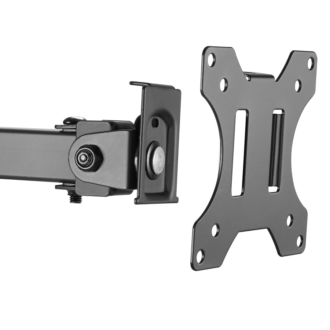 Suporte de monitor Maclean MC-984 para poste/tubo de 28-60 mm, braço dobrável duplo, 17-32'', 8 kg máx.
