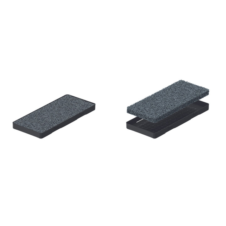 Embalagem de 3 filtros de carvão para contentores de lixo Keden, compatíveis com a série Keden Kaddi Q, 155 x 65 mm