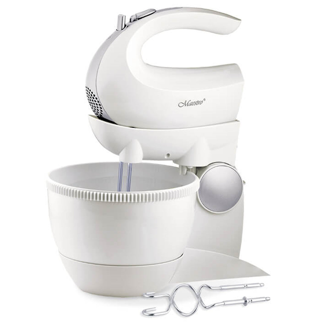 Batedeira giratória Maestro MR-556, 5 velocidades, função turbo, 600 W, branca