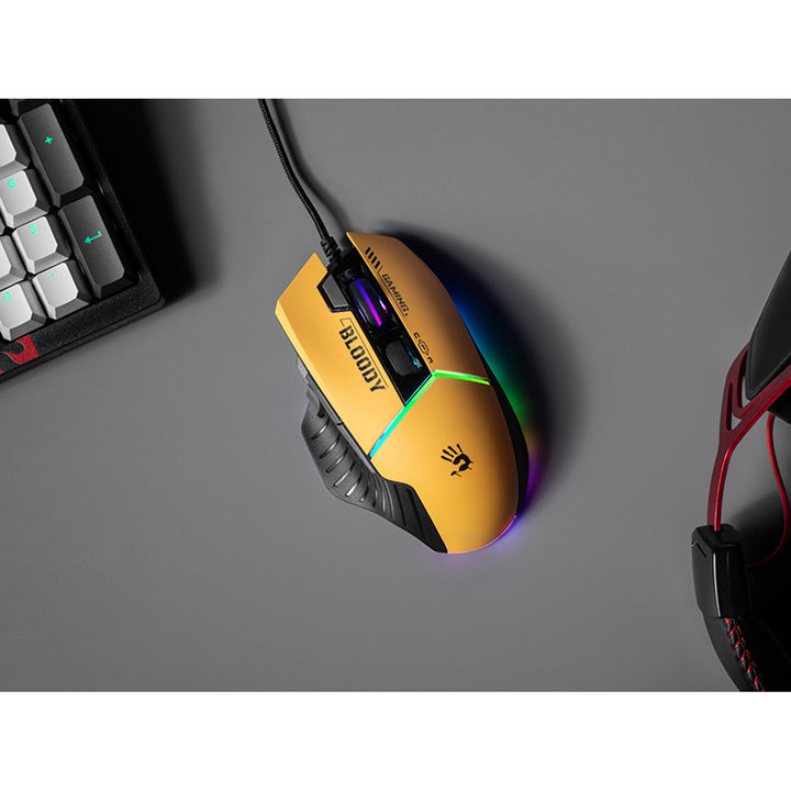 Rato desportivo USB para jogos A4TECH BLOODY W95Max Lime A4TMYS47259