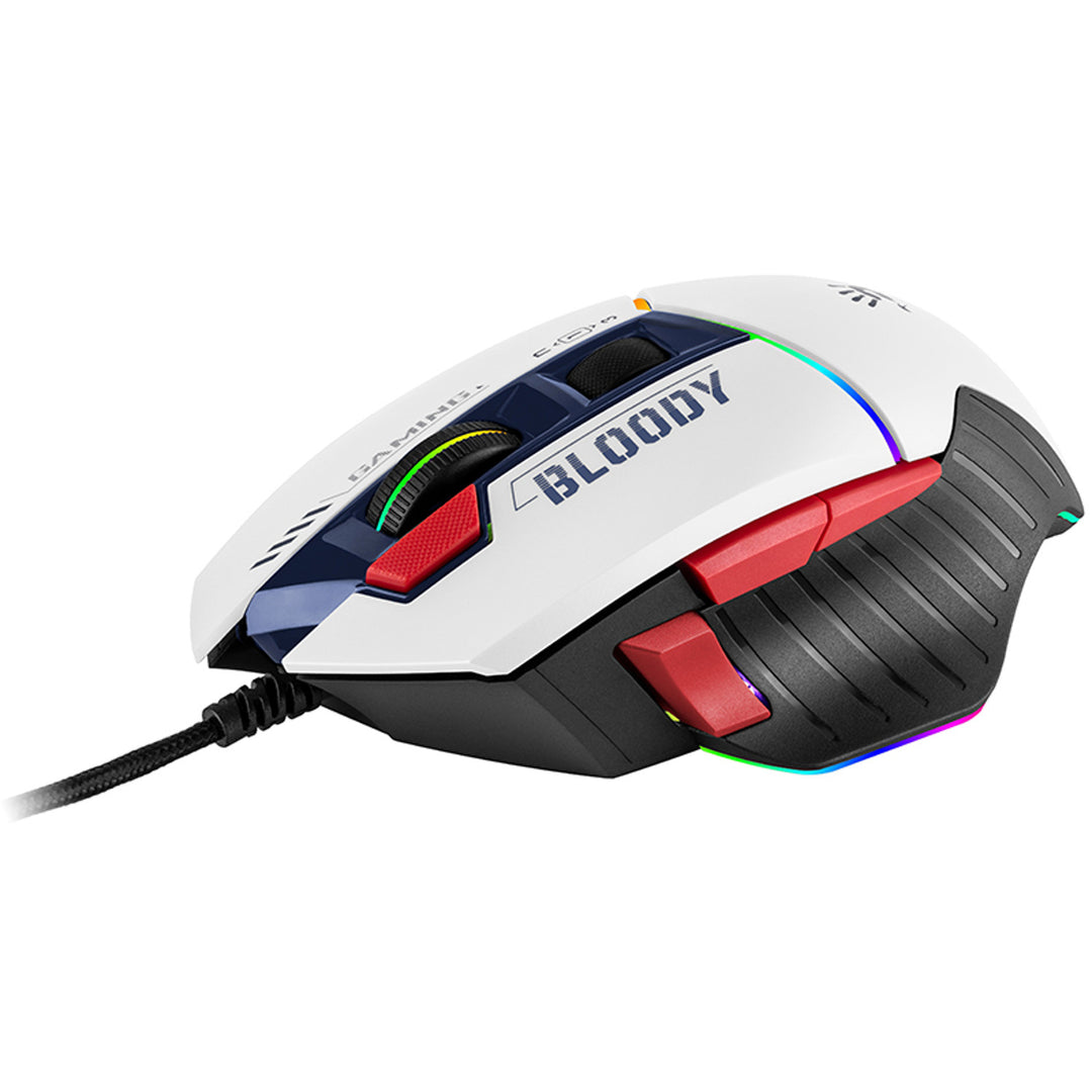 Rato desportivo USB para jogos A4TECH BLOODY W95Max azul-marinho
