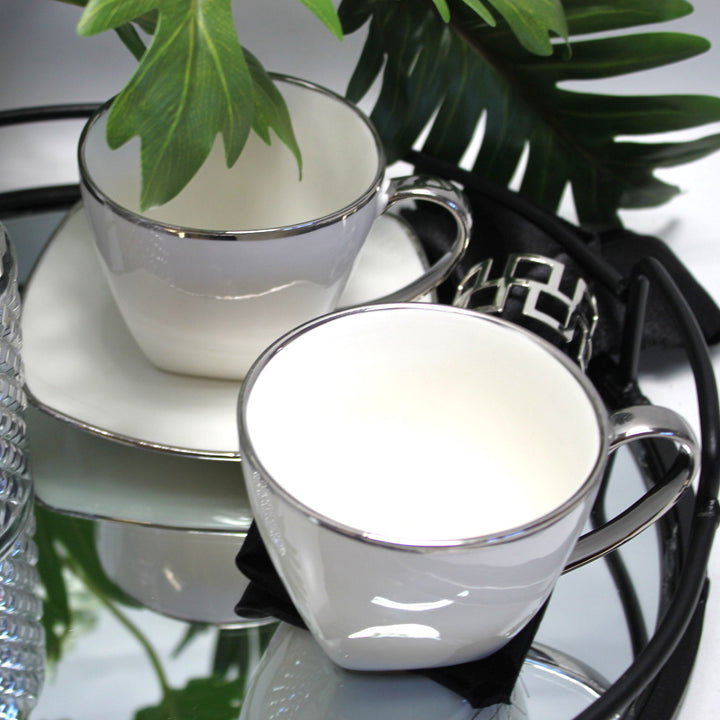 Serviço de chávenas de café em porcelana Queen Isabell W23SV60-06358