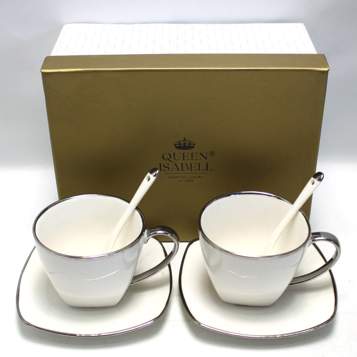 Serviço de chávenas de café em porcelana Queen Isabell W23SV60-06358