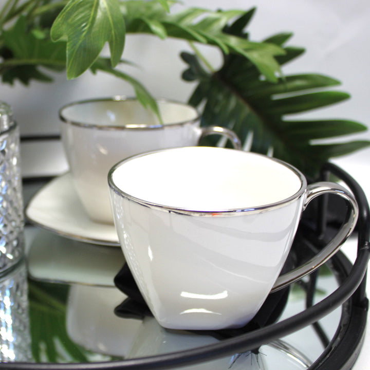 Serviço de chávenas de café em porcelana Queen Isabell W23SV60-06358