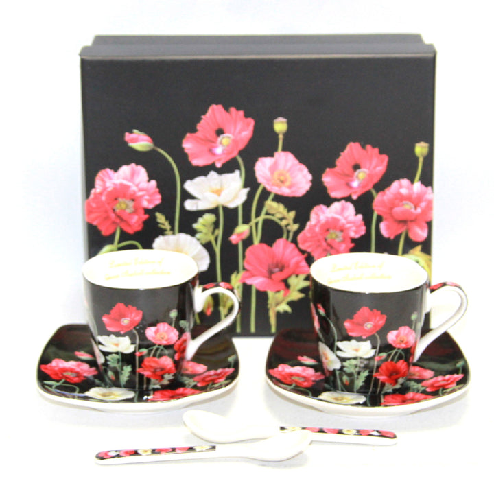 Conjunto de chávena e pires em porcelana Queen Isabell para café expresso W9PB06-09510