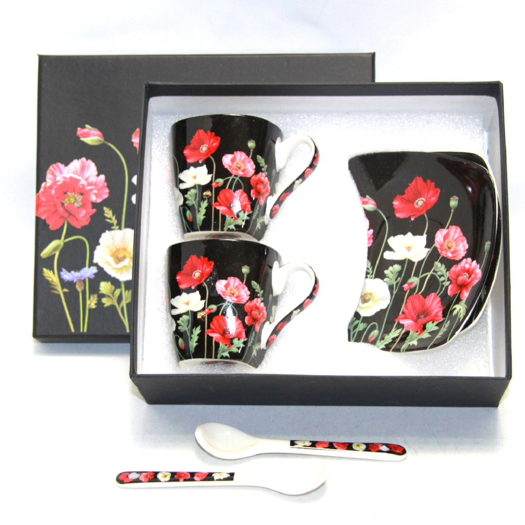 Conjunto de chávena e pires em porcelana Queen Isabell para café expresso W9PB06-09510