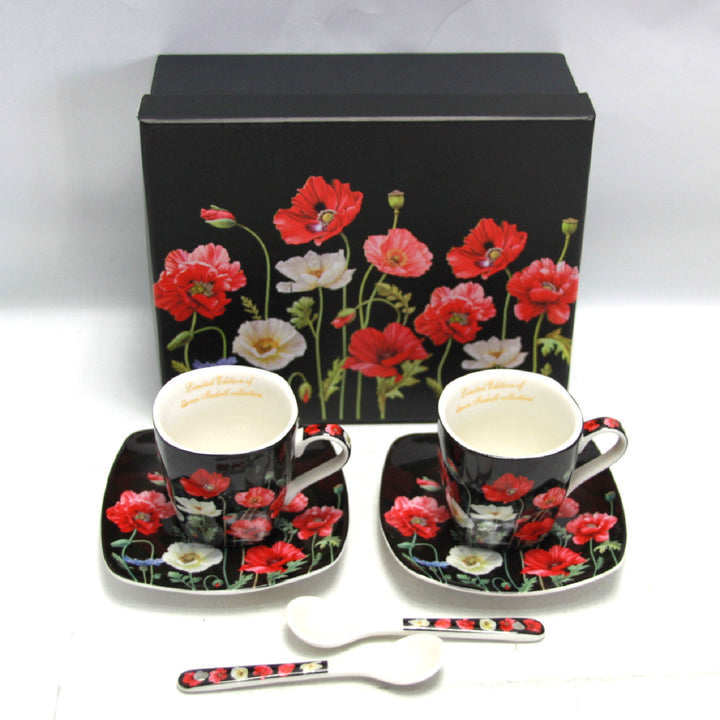 Conjunto de chávena e pires em porcelana Queen Isabell para café expresso W9PB06-09510