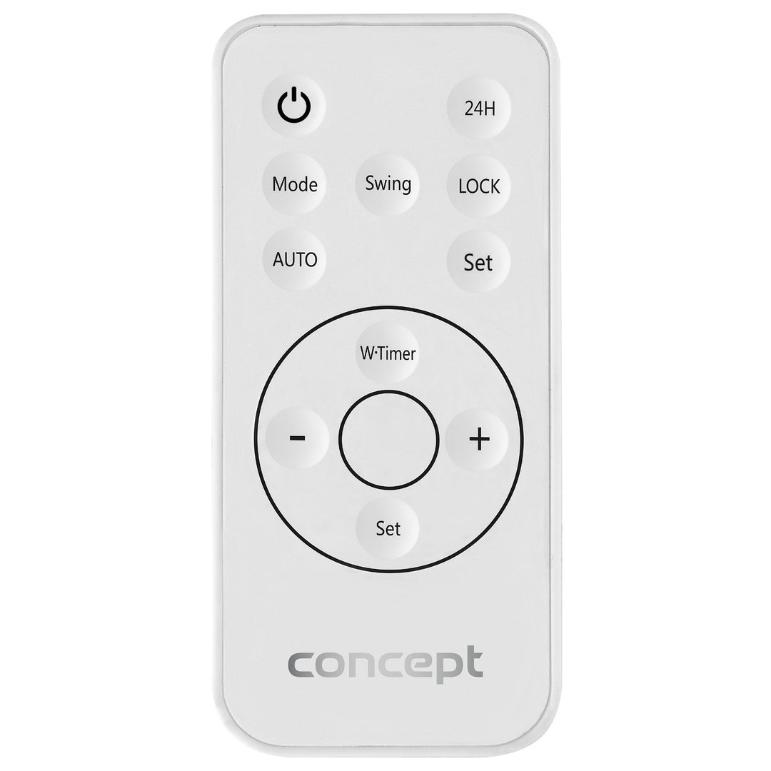 Aquecedor cerâmico Concept QH4100, radiador de parede, visor LED, temporizador, cinzento