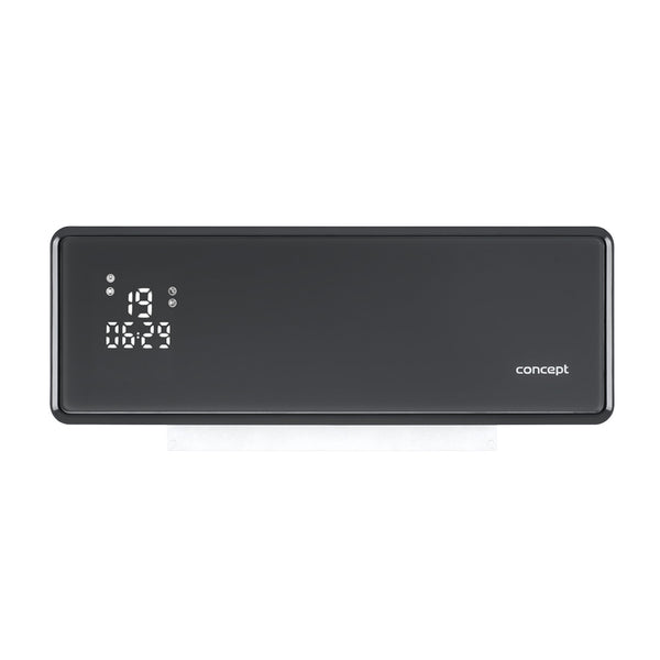 Aquecedor cerâmico Concept QH4100, radiador de parede, visor LED, temporizador, cinzento