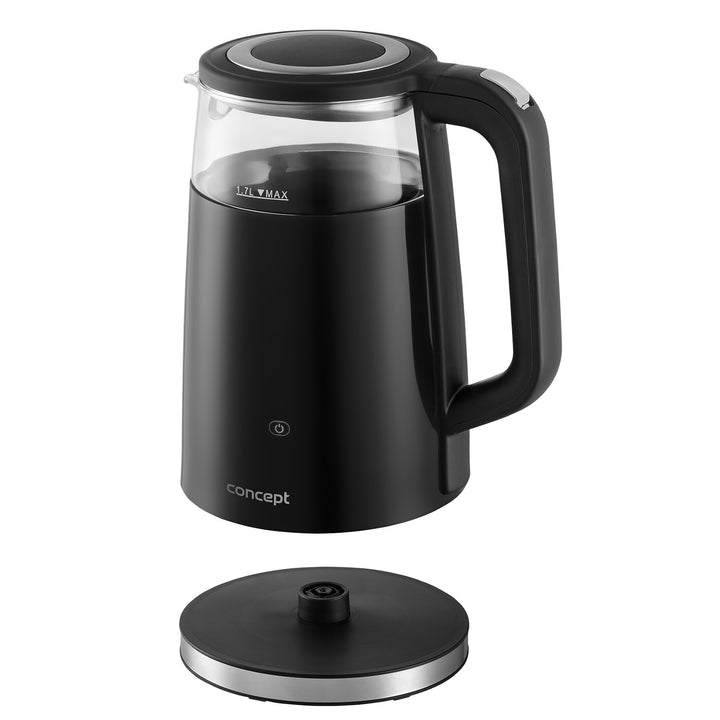 Chaleira elétrica em vidro Concept RK4100 1,7L com controlo de temperatura