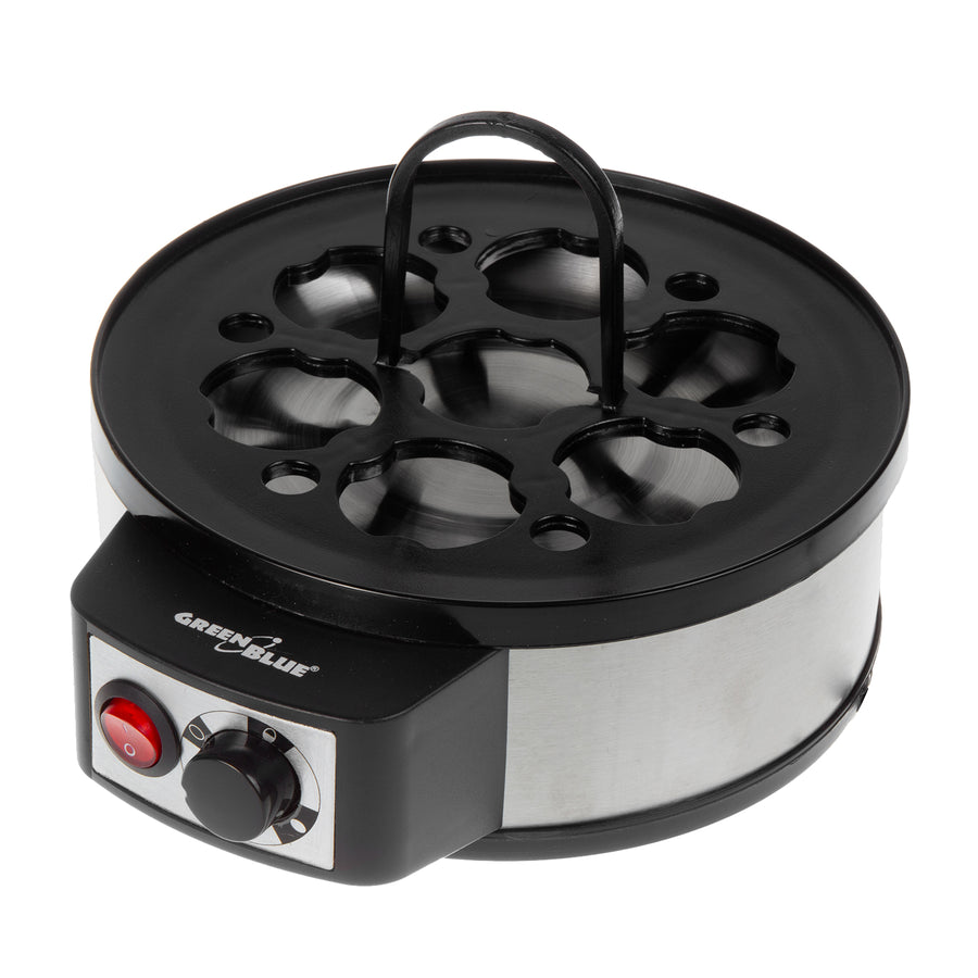 GreenBlue GB573 Cozedor de Ovos Automático, Potência de 400 W, Até 7 Ovos, Copo Medidor, 220-240 V~, 50 Hz