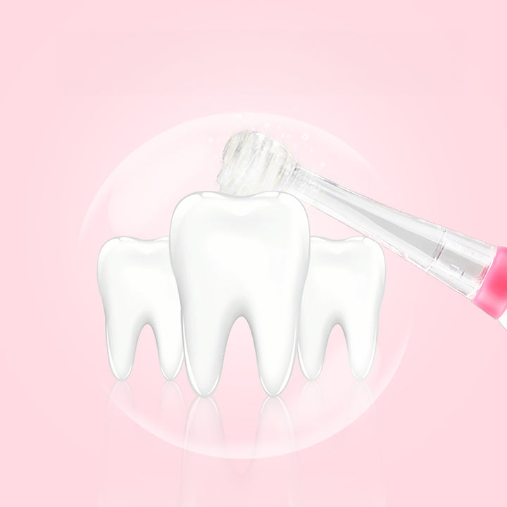 Escova de dentes sónica infantil SEAGO, rosa, 1xAA 1,5 V (não incluída), 4 pontas de substituição, SG-902 rosa