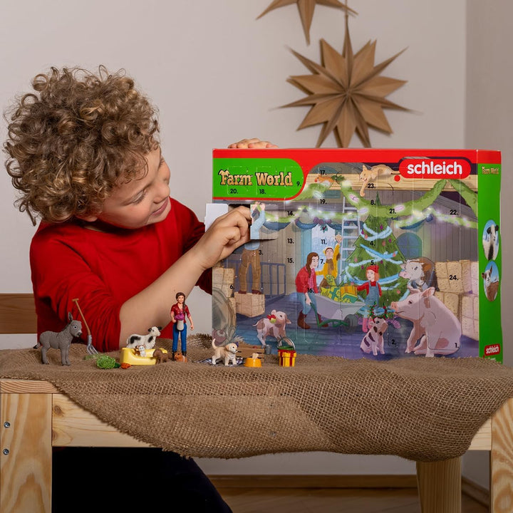 Calendario de Adviento con figuras Schleich Farm World SLH98983
