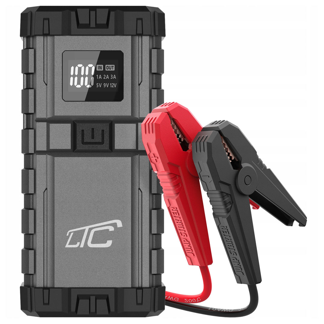LTC JUMP STARTER LTC 24000MAH/2500A POWER BANK QC TIPO C PD 65W/SAÍDA USB 3A DC 12V.