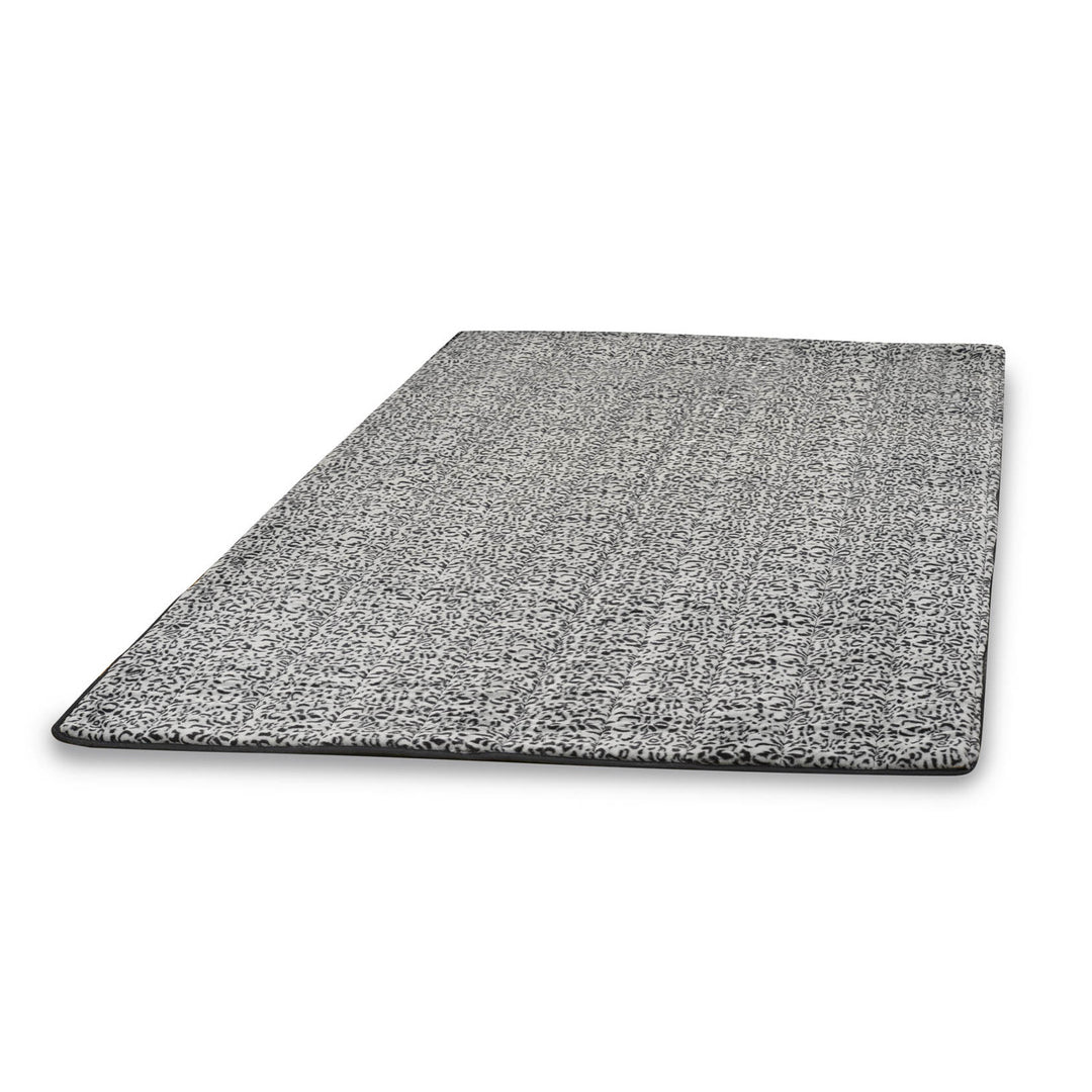 Alfombra de felpa, imitación piel de conejo, antideslizante, 120 x 160 cm, dibujo siberiano, DYWRAB120/160SYB