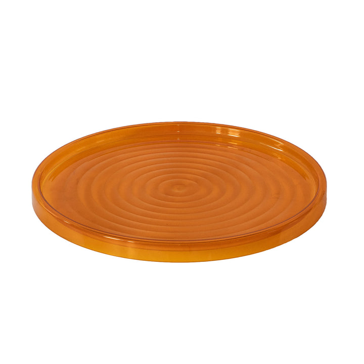 Mesa Branq, redonda, com cesto de arrumação, mel, Zen 1850
