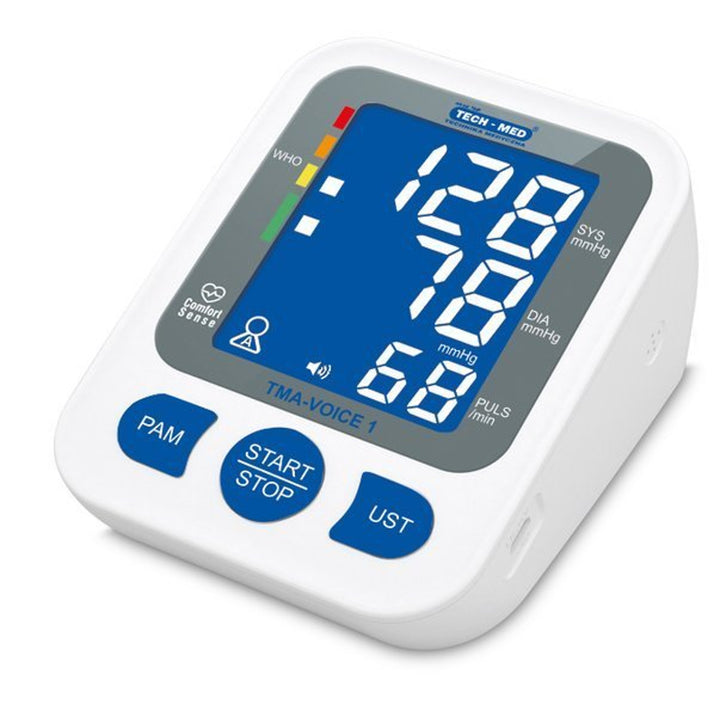 Monitor digital de pressão arterial TECH-MED, função de voz LP, TMA-VOICE 1