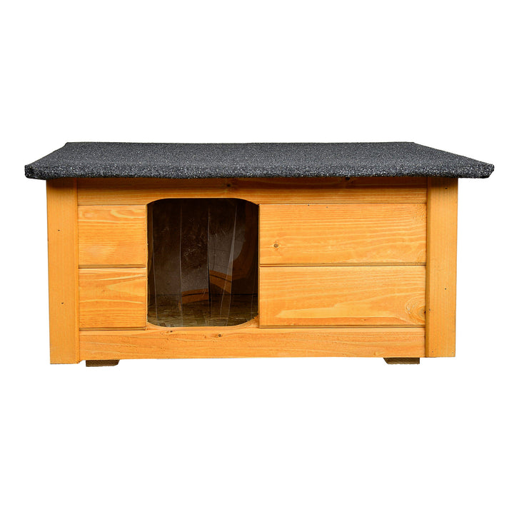 Casa para cães e gatos Woodok, isolada, madeira de abeto