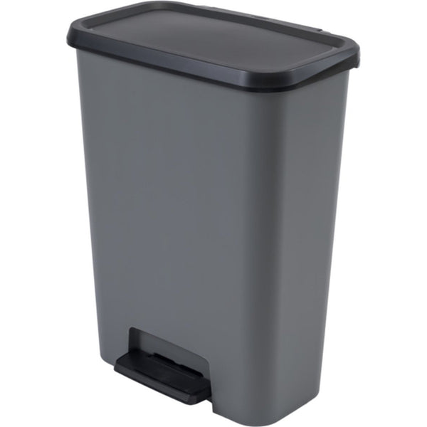 Papeleira com pedal Curver Compatta, capacidade de 50 L