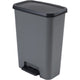 Curver Compatta Cubo de Basura Papelera con pedal, Capacidad 50l