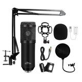Microfone condensador Media-Tech MT397K, suporte ajustável, acessórios