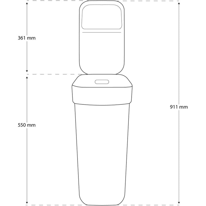 Papeleira Curver, Papeleira para Reciclagem, 30 Litros, Branca