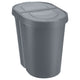 Caixote do lixo com tampa basculante Plast Team Seattle, duplo, cinzento, 2 x 25 l