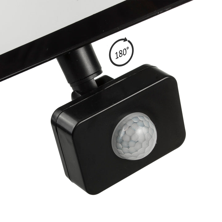 2 focos LED Maclean MCE650 WW PIR com sensor de movimento, fino, 50 W, 4000 lm, branco quente (3000 K), IP44