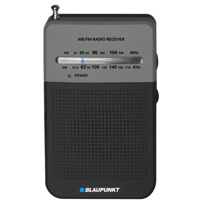 Blaupunkt Radio Portátil de Bolsillo, FM/AM, Antena Telescópica, Color Negro, PR3BK