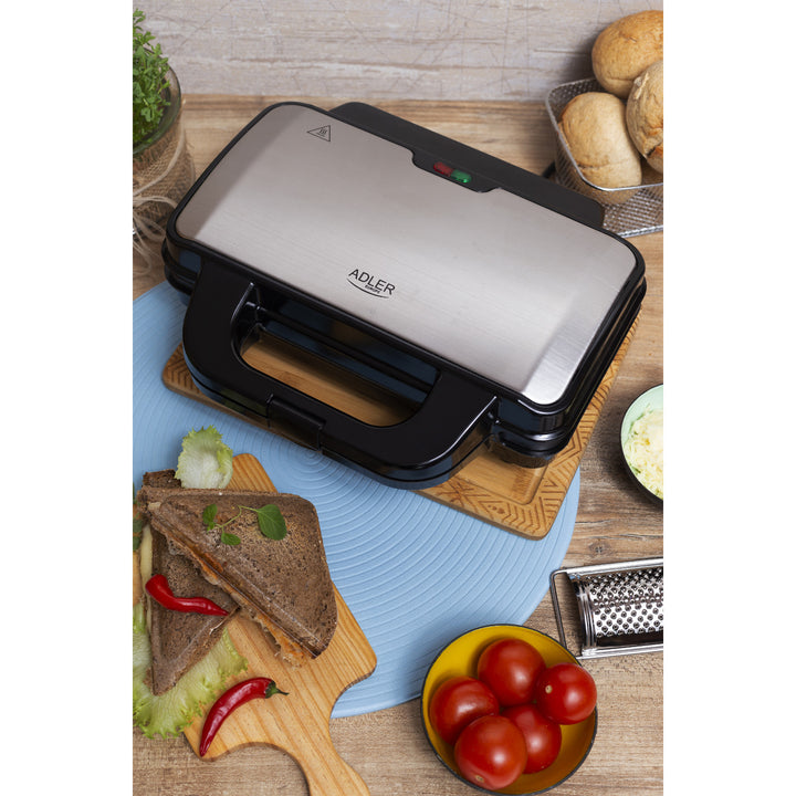Sanduicheira Adler AD 3043, tamanho XXL, 1300 W
