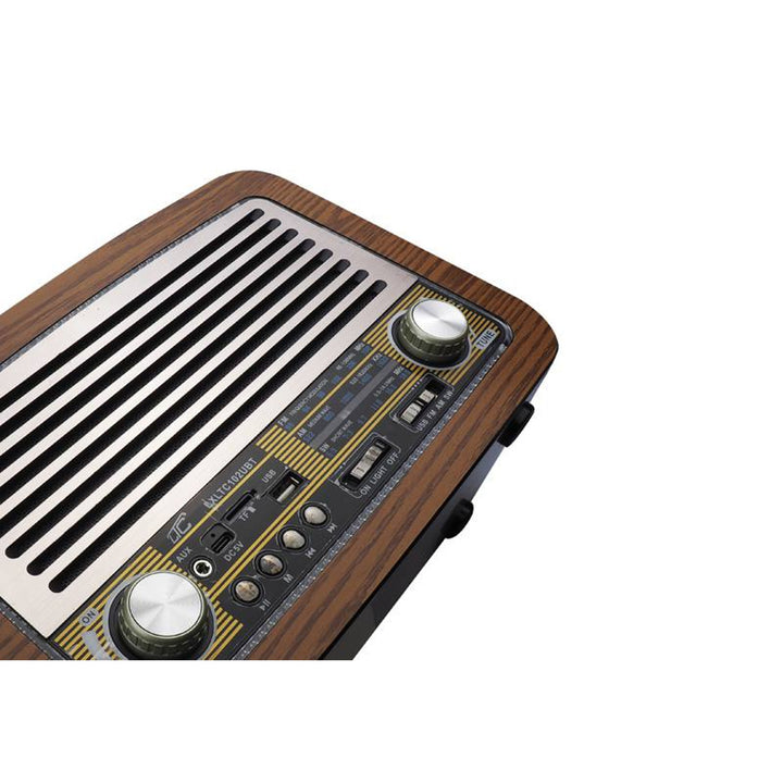 Rádio portátil LTC, antena telescópica, Bluetooth, FM/AM/SW, Olza Retro