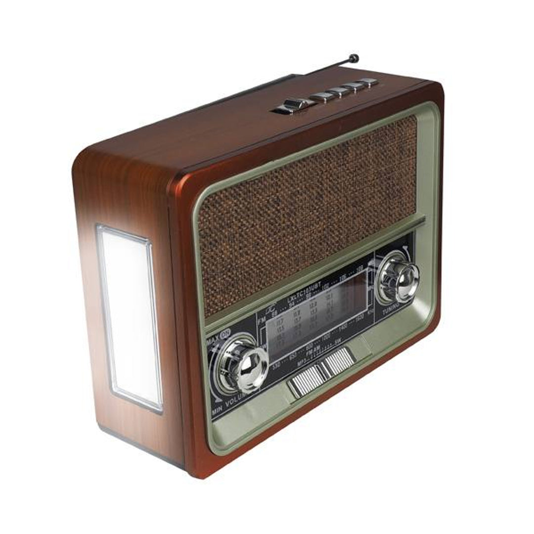 Rádio portátil LTC, Bluetooth, FM/AM/SW, USB, painel solar, antena telescópica, LXLTC103UBT