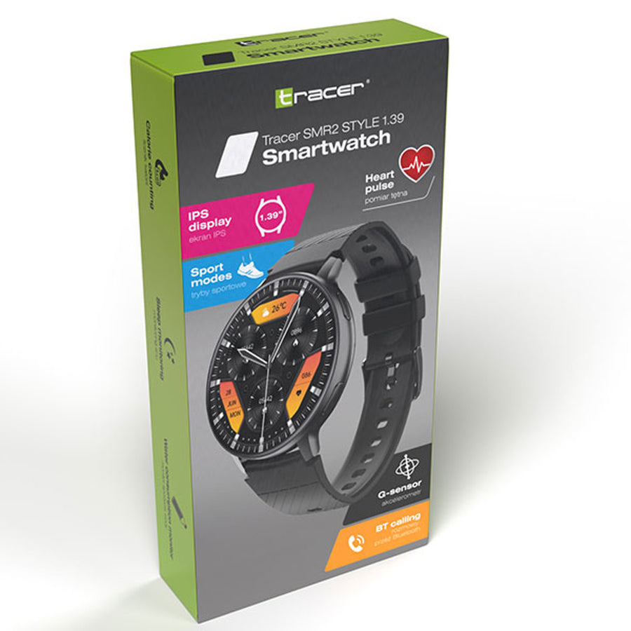 Smartwatch Tracer com Bluetooth 5.2BLE, IP67, 1,39'' IPS, SMR2 STYLE
